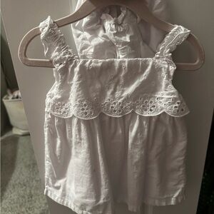 Janie and Jack White Eyelet Dress